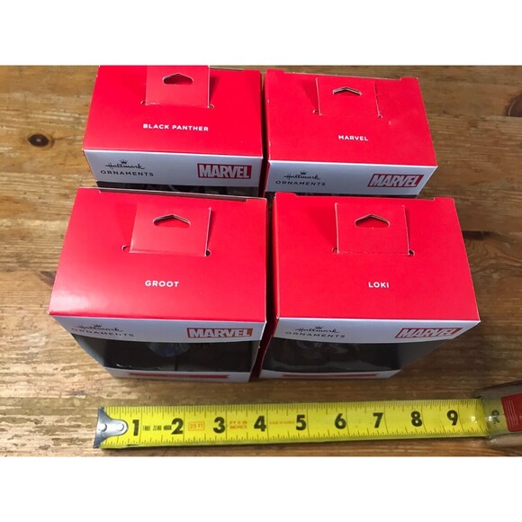 Marvel Comic Universe Christmas Tree Ornament Lot of 4 Hallmark New In Box - Picture 6 of 6